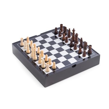 BEY BERK INTERNATIONAL Bey-Berk International G550 Lacquered Wood Multi Game Set; Black G550